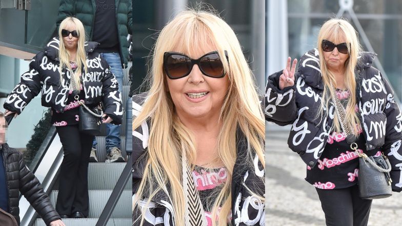 Maryla Rodowicz zasysa policzki przed studiem "Pytania na Śniadanie"