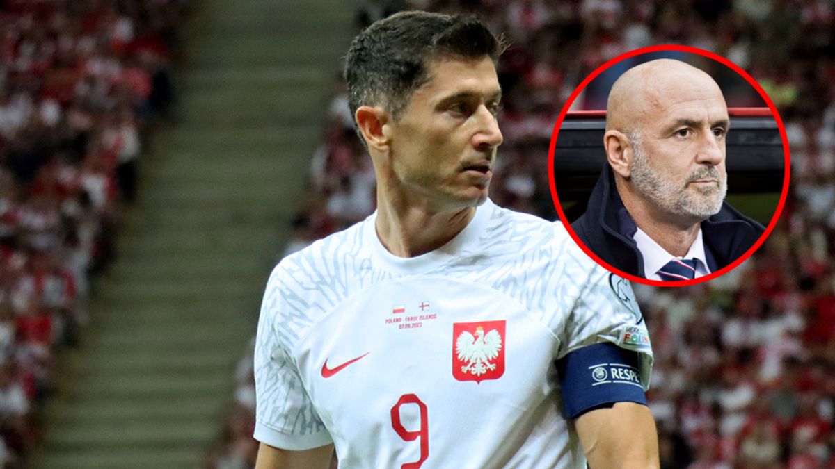 Robert Lewandowski i Michał Probierz (w kółku)