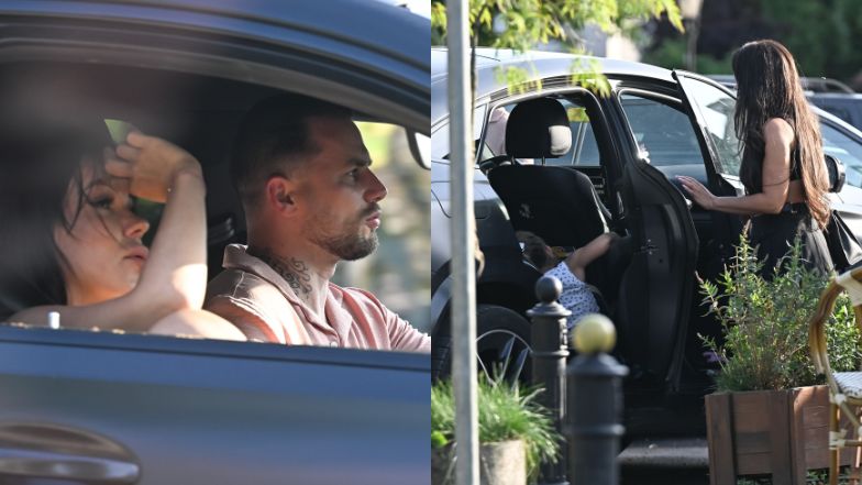 Sylwia Bomba na obiedzie z Grzegorzem Collinsem i córką