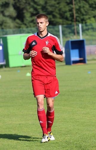 Chorwat Ivan Graf odbył już pierwszy trening ze śląskim zespołem. Fot. Górnik Zabrze