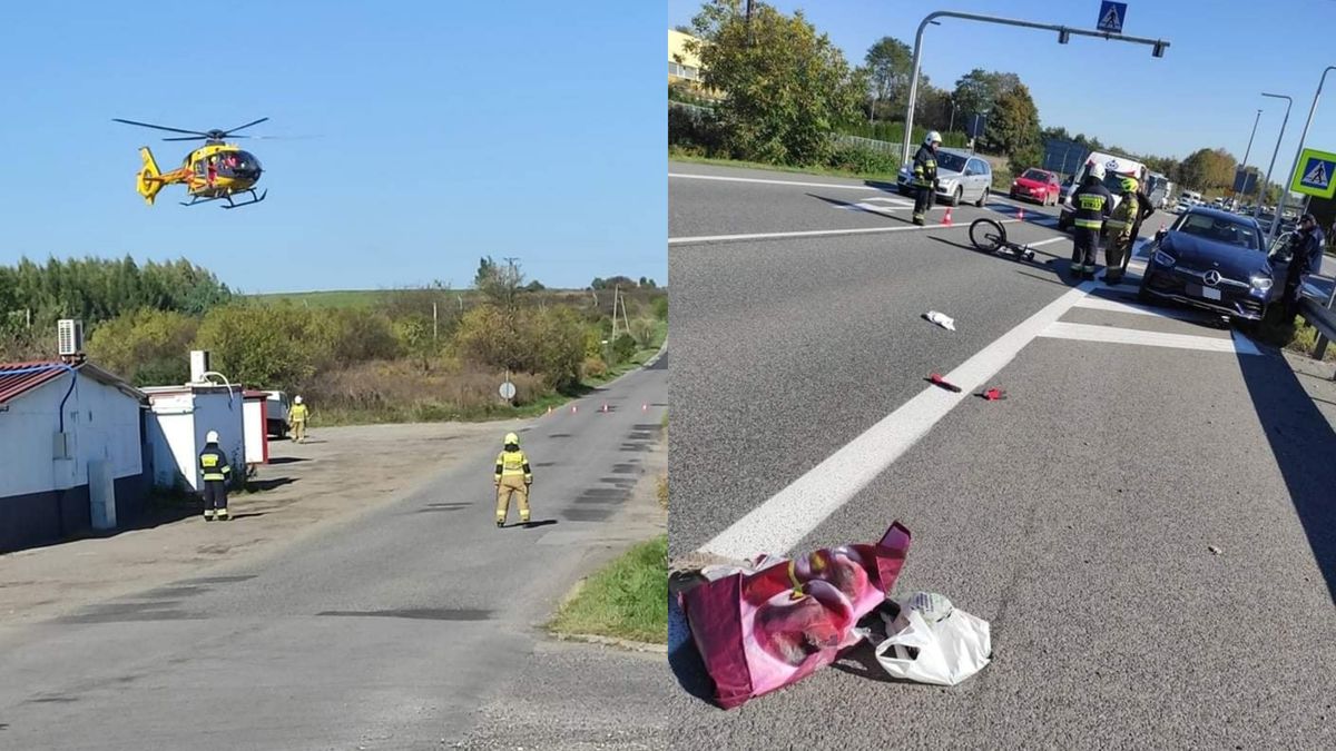 Potrącenie na przejściu dla pieszych 