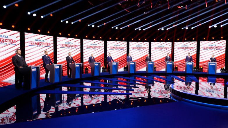 Debata prezydencka. TVP unieważnia sondę: "Odnotowano lawinowy przyrost głosów na jednego z kandydatów w bardzo krótkim czasie"