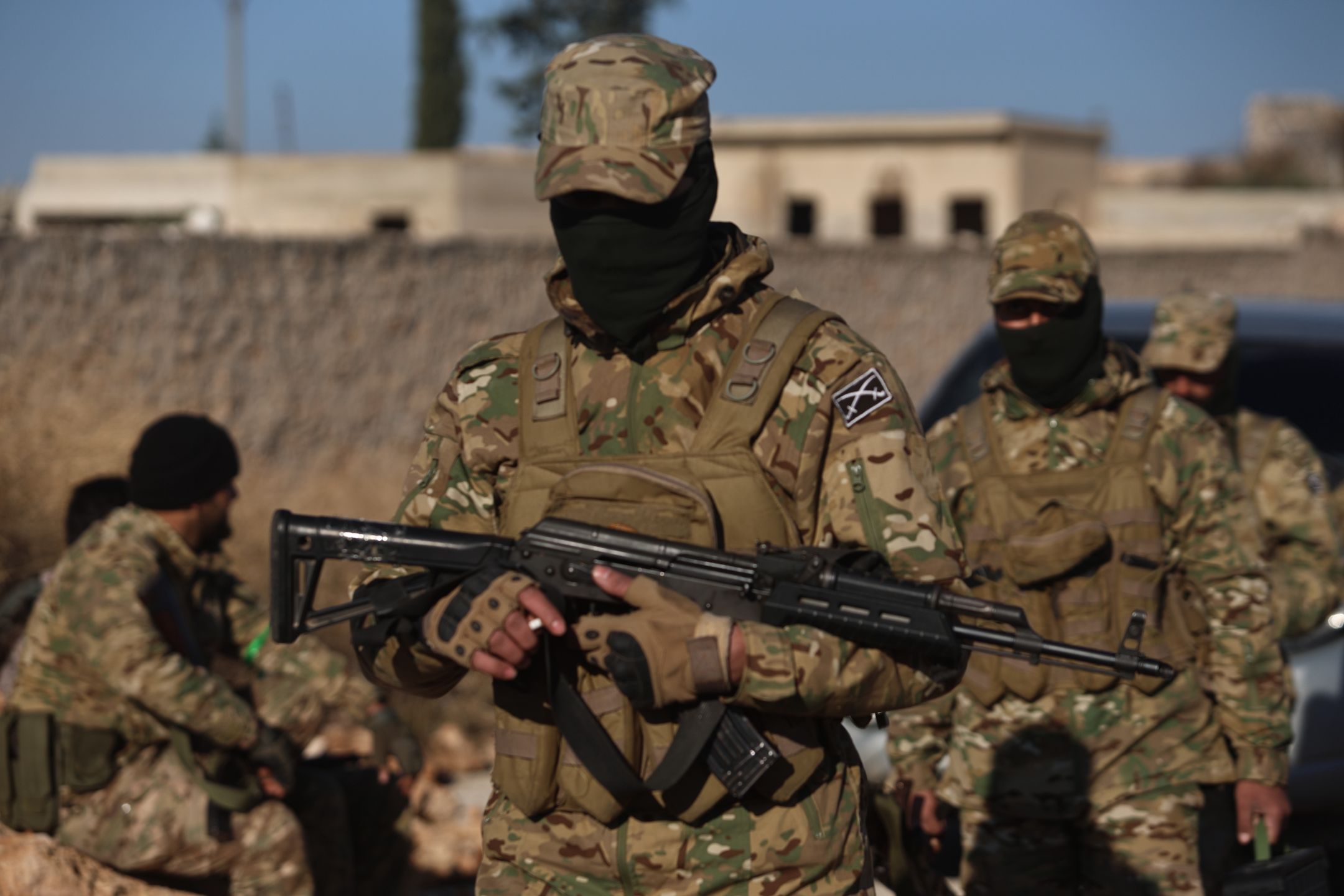 TEL RIFAT, SYRIA - DECEMBER 01: The Syrian National Army (SNA) continues its advance in the Tel Rifat district as part of Operation Dawn of Freedom, an operation launched against the PKK, listed as a terrorist organization by Turkiye, the U.S. and the EU, and YPG, which Turkiye consider as the extension of PKK in Syria, between Tel Rifat and Manbij on December 01, 2024 in in Tel Rifat, Syria.  (Photo by Abdulfettah Huseyin/Anadolu via Getty Images)