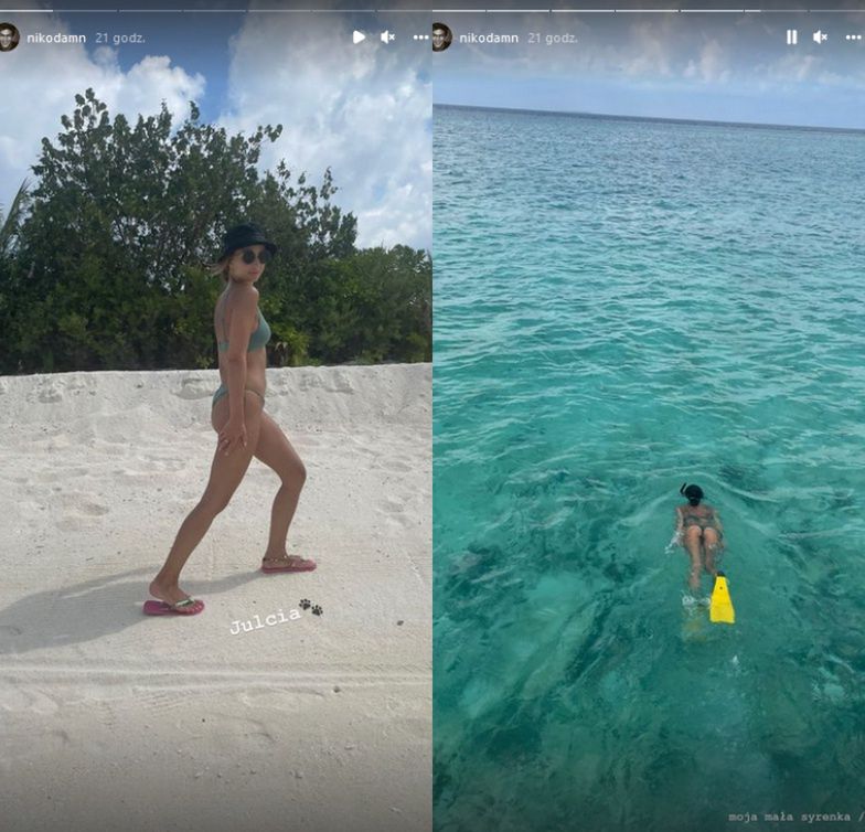 Julia Wieniawa i Nikodem Rozbicki na Malediwach