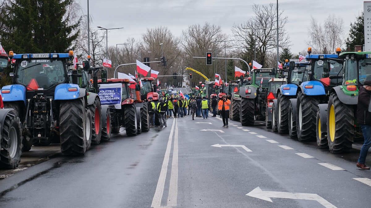 Protest rolników w Konopnicy