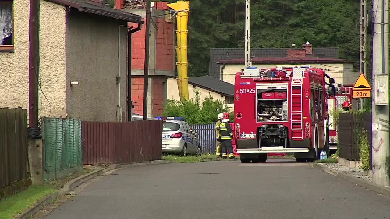 Pożar domu jednorodzinnego w Orzeszu na Śląsku. Trzy osoby zginęły