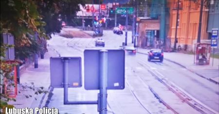 Pijany kierowca niemal staranował pieszego na chodniku w Gorzowie Wielkopolskim
