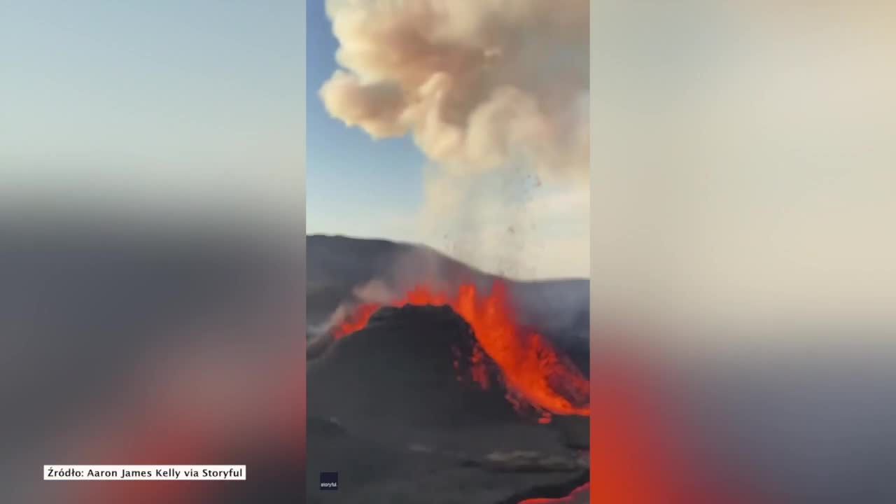 Islandzki wulkan Fagradalsfjall ciągle aktywny.