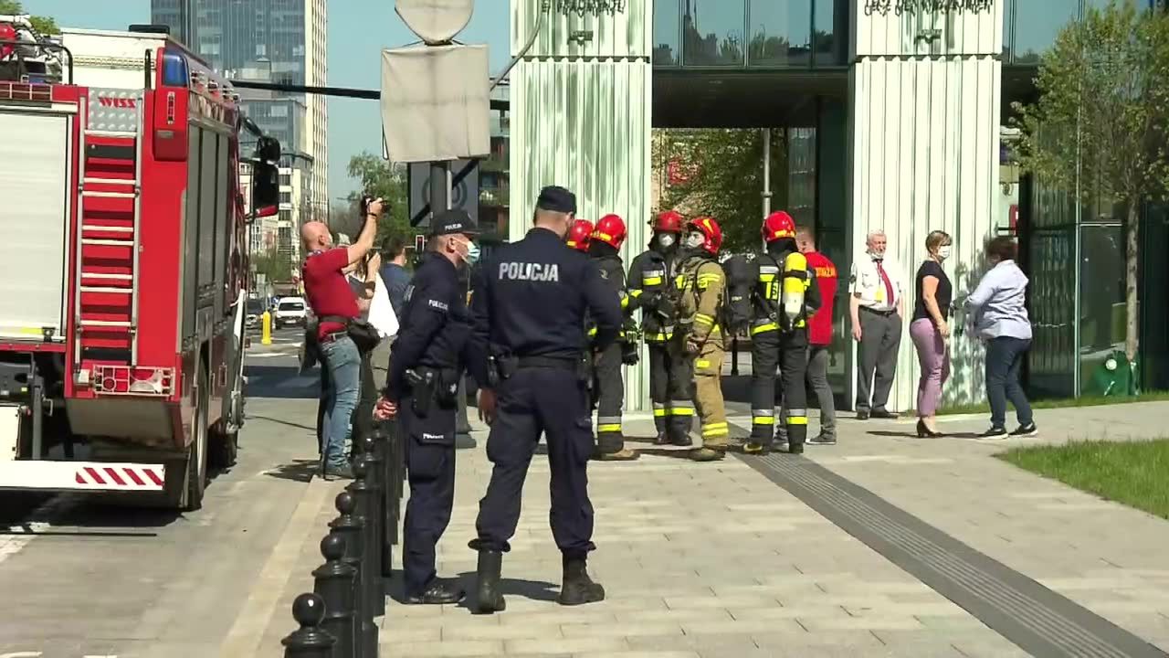 Alarmy bombowe w Warszawie. Ewakuowano około 40 budynków, w tym Sąd Najwyższy.