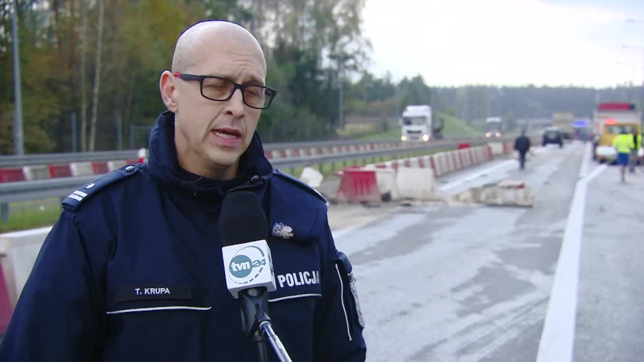 “Nie zatrzymał się do kontroli”. Śmiertelny wypadek auta z migrantami na obwodnicy Wasilkowa.