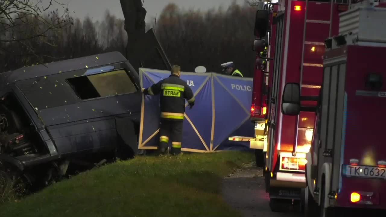 U dwóch osób lekarz stwierdził zgon”. Wypadek busa pod Chańczą.