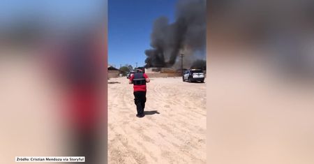 Samolot runął na dom w Las Vegas. Zginął pilot.