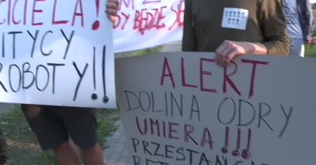 “Chcemy prawdy!” Protest mieszkańców i przedsiębiorców znad Odry