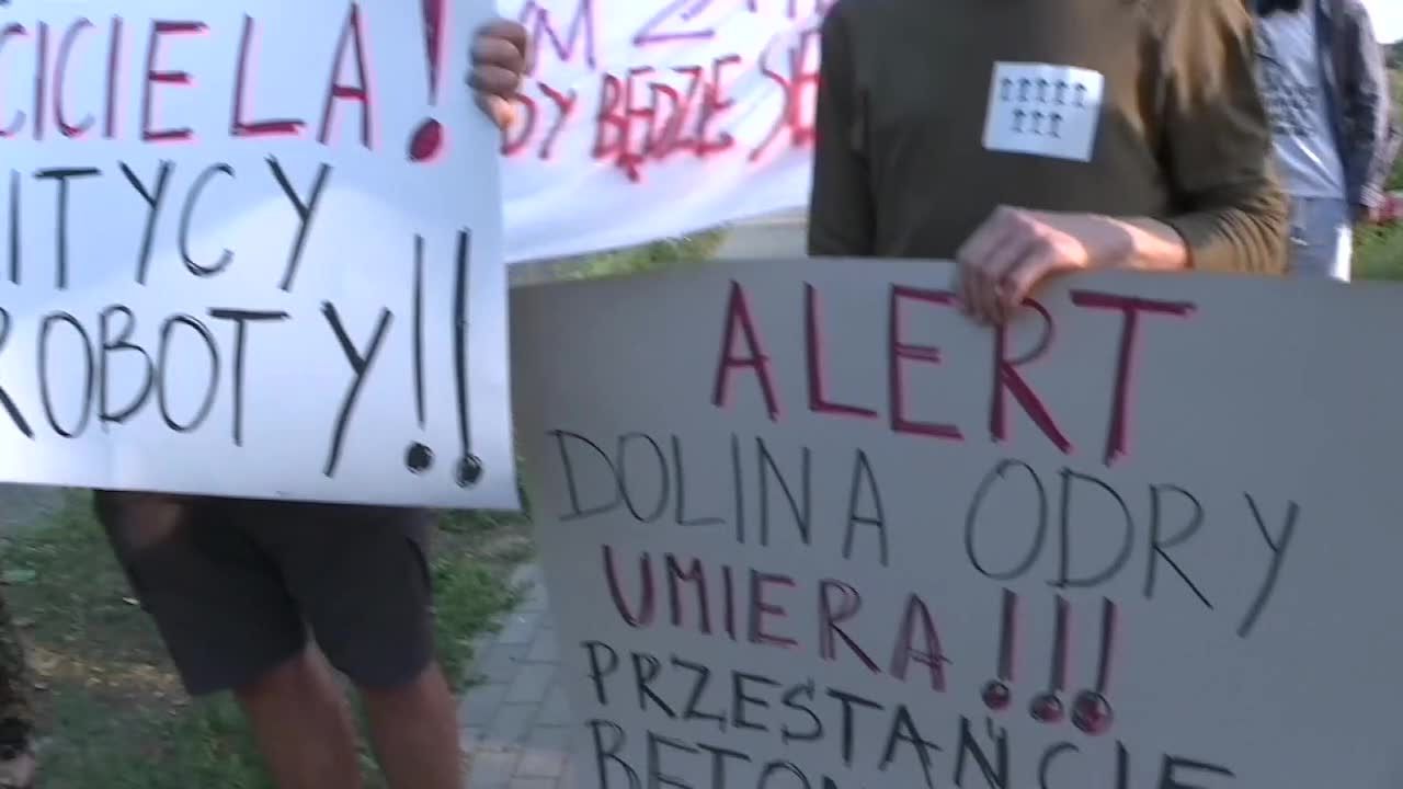 “Chcemy prawdy!” Protest mieszkańców i przedsiębiorców znad Odry