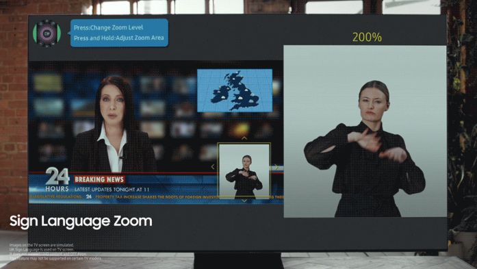 Telewizory Samsung z ułatwieniami dla osób niesłyszących i niedosłyszących