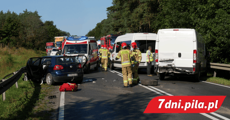 Wypadek. Krajowa DK 10 zablokowana