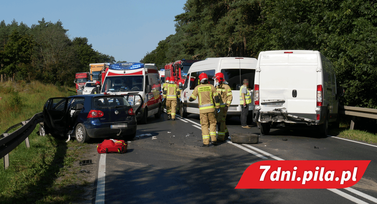 Wypadek. Krajowa DK 10 zablokowana
