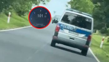Nie mógł dogonić policji. Niemcy przyłapani w Polsce