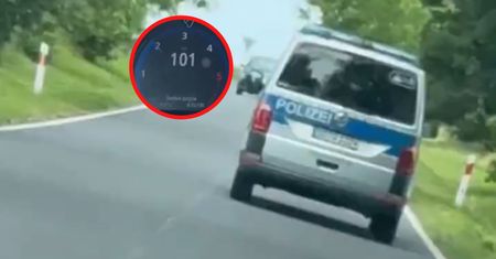 Nie mógł dogonić policji. Niemcy przyłapani w Polsce