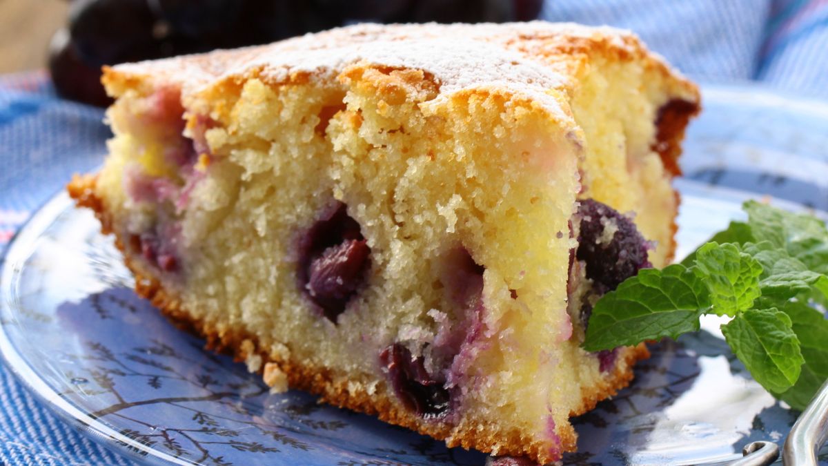 Proste ciasto z winogronami