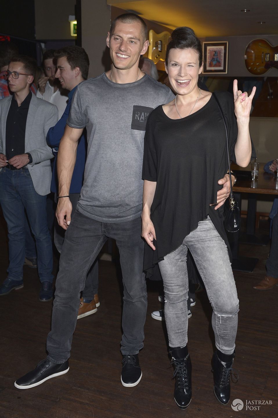 Kasia Kępka i Szymon Gaś na 45. urodzinach Hard Rock Cafe (fot. AKPA)