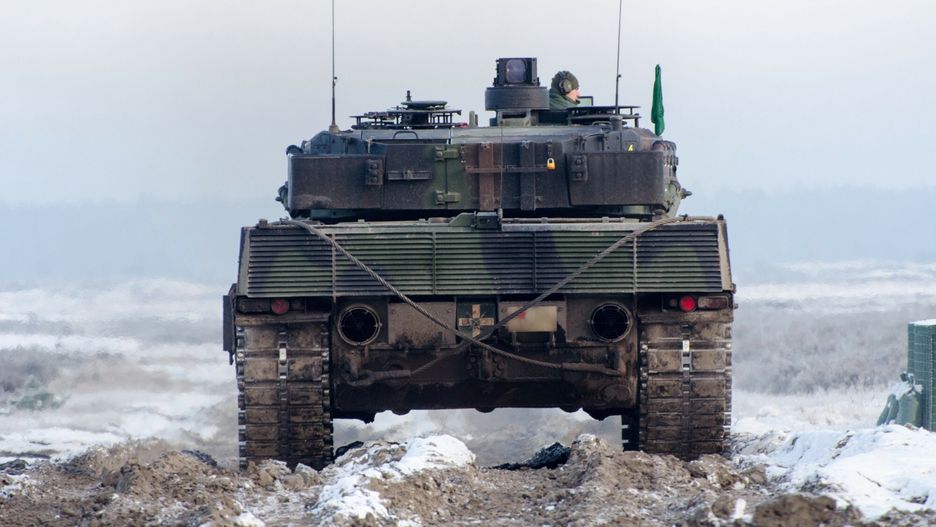 Czołg Leopard w akcji