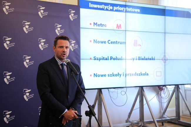 Warszawa. Rafał Trzaskowski poinformował o przesunięciu niektórych inwestycji