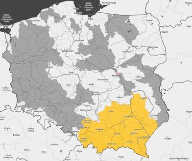 IMGW wydał ostrzeżenie dla południowo-wschodniej Polski. Możliwe podtopienia