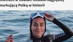 Z TVP Sport usunięto tekst o rekordzistce w nurkowaniu. "Po ponownej ocenie merytorycznej"