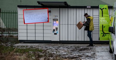 Taki liścik w paczkomacie Inpost. Poruszenie w sieci
