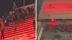 10 osób rannych, prawie 100 aresztowanych. Przerwali i odwołali mecz