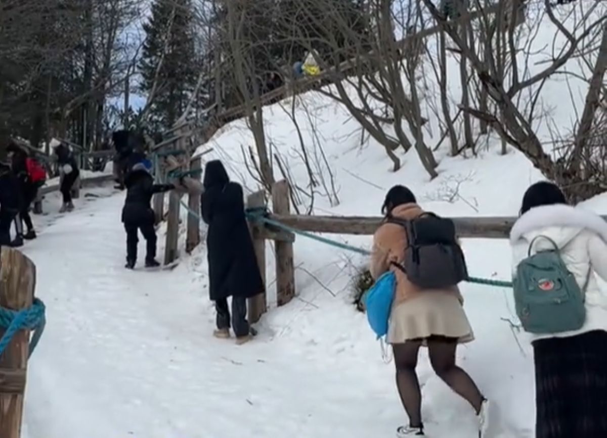 Nagrał ją w drodze nad Morskie Oko. Spójrzcie na stopy