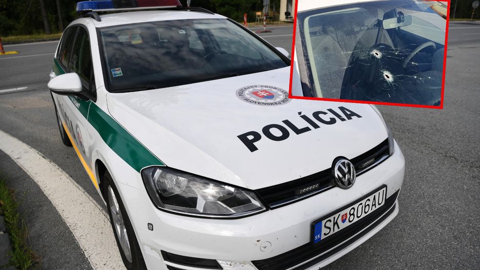 Polacy jechali samochodem z szybą z dziurami po kulach