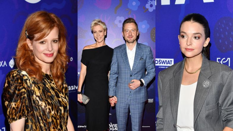 Gwiazdy pozują na premierze filmu "Święto Ognia": elegancka Maria Dębska, Anita Werner z partnerem i jesienna Gruszka (ZDJĘCIA)