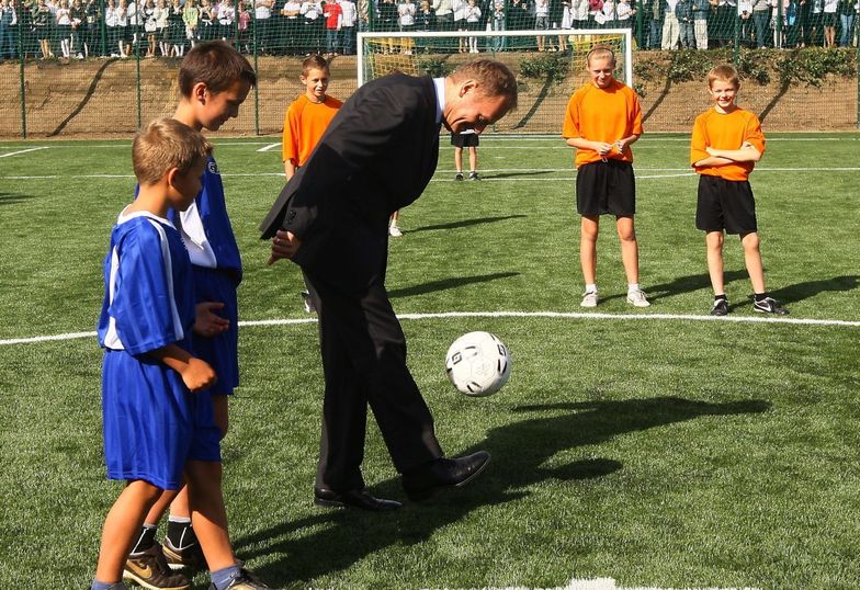 Donald Tusk na otwarciu jednego z Orlików