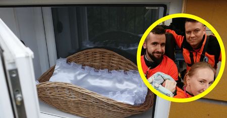 Niemowlę w oknie życia w Legionowie. Ratownik przekazał wiadomość rodzicom