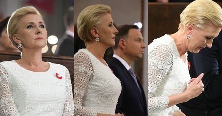 Majestatyczna Agata Duda na obchodach Święta Konstytucji 3 Maja (ZDJĘCIA)