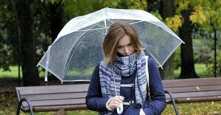 Marta Żmuda-Trzebiatowska na planie serialu "Chichot losu"