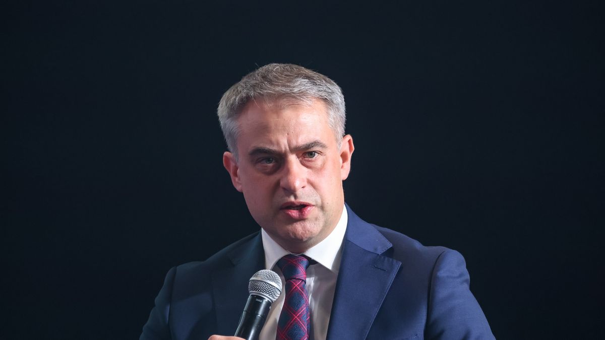 Krzysztof Gawkowski, Deputy Prime Minister of Poland and Minister of Digital Affairs speaks during a panel discussion during European Cybersecurity Forum CyberSec in EXPO Krakow, Poland on June 19, 2024. The conference concentrates on challenges and opportunities to Europe digital security in such areas as public administration, army, or business, in a rapidly changing environment, connected with introduction of AI and conflict in Ukraine. (Photo by Dominika Zarzycka/NurPhoto via Getty Images)