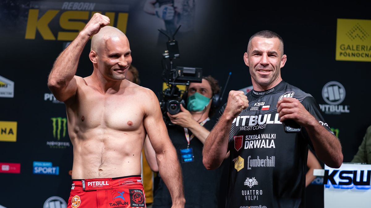 Materiały prasowe / KSW / Na zdjęciu: Tomasz Drwal - Łukasz Bieńkowski