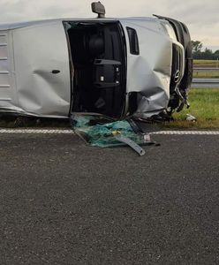 Groźny wypadek na autostradzie A2