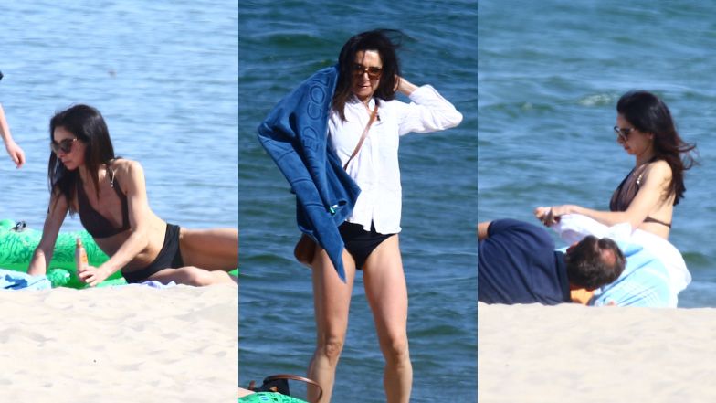 Marta Kaczyńska wypoczywa na plaży