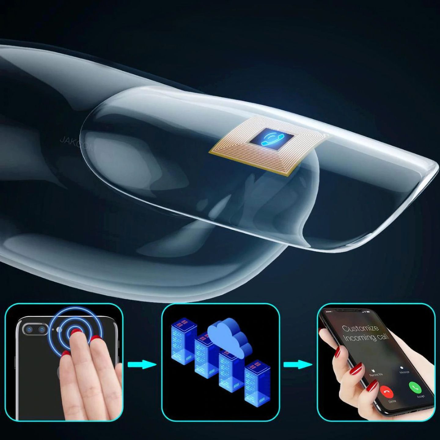 Jakcom N3 Smart Nail Chip. Tag NFC, który można umieścić pod lakierem do paznokci. Ma wiele zastosowań 2
