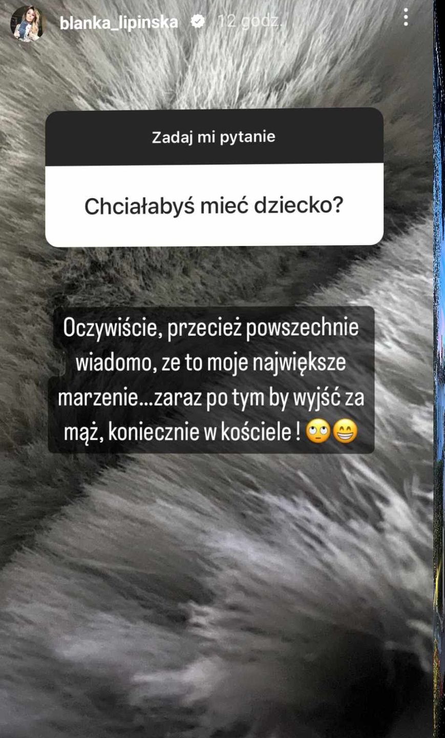 Blanka Lipińska na Instagramie
