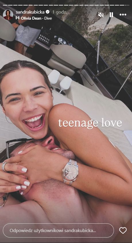 Sandra Kubicka i jej ukochany na jachcie