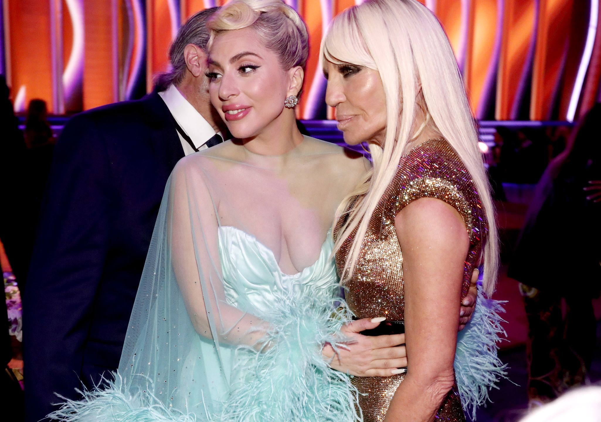 Grammy 2022 rozdane! Kto wygrał? (nz. Lady Gaga i Donatella Versace) 