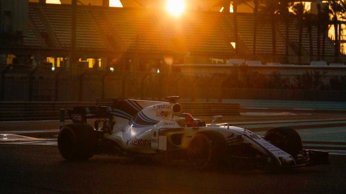 Robert Kubica podczas testów w Abu Zabi