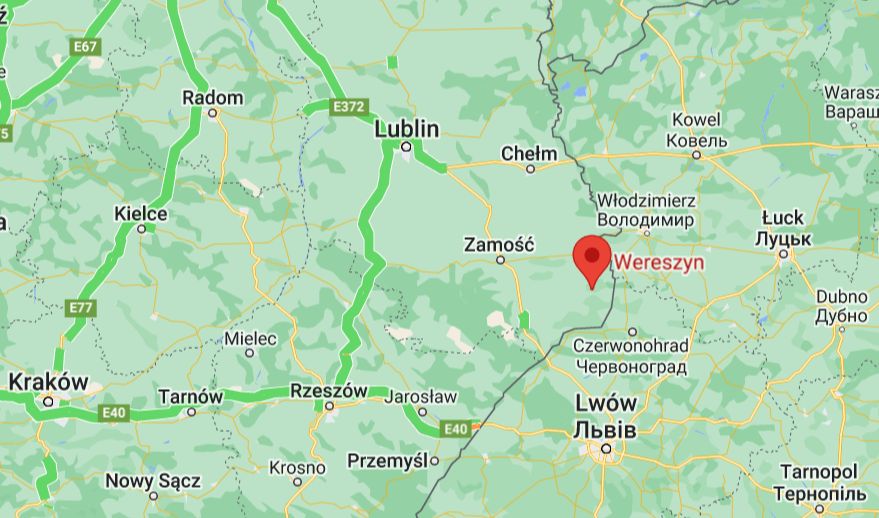 Wypadek w miejscowości Wereszyn