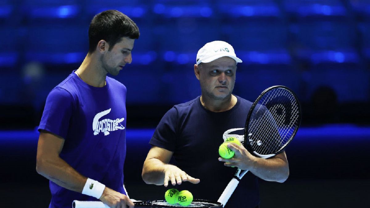 Getty Images / Clive Brunskill / Na zdjęciu: Novak Djoković i Marian Vajda