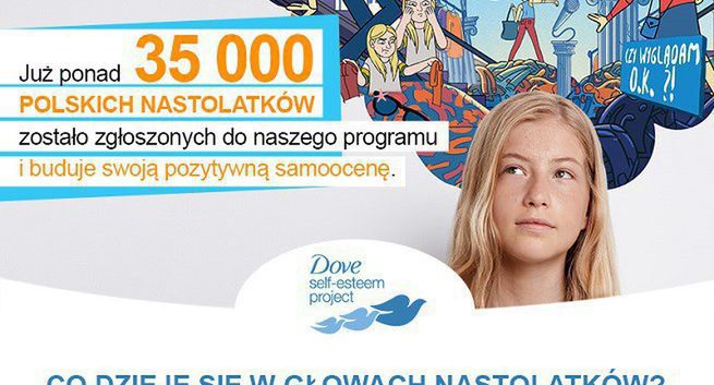 Dove z drugą edycją akcji „Dove Self-Esteem” – budowanie pozytywnej samooceny”